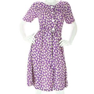 Vintage Rose Skate Mini Dress Cottagecore